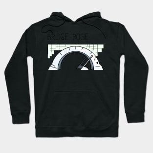 Bridge yoga pose comic drawing Hoodie